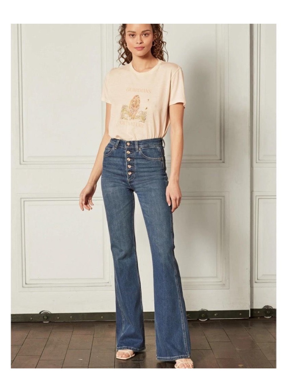 Women's Boyish The Ricky Flare Leg Jeans In Love Jones Size 30 Organic